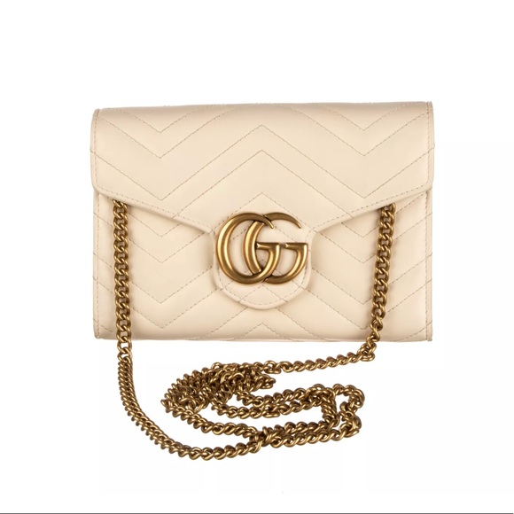 Gucci Handbags - SOLD❌GUCCI Calf Matelasse GG Marmont Wallet Chain